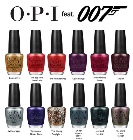 OPI Skyfall Collection ♥ 007 Fever | KELLiLASH James Bond Skyfall, Opi Collections, Opi Colors, 007 James Bond, Opi Nail Polish, Casino Night, Skyfall, Nail Polish Collection, Opi Nails