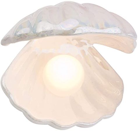 Besportble shell pearl light, accent lamp, pearl in shell night light, collectible table decoration, home decor for bedroom, living room, white: Amazon.de: Küche & Haushalt Pearl In Shell, Night Lamp Bedroom, Home Decor For Bedroom, Pearl Light, Desktop Lamp, Lampe Decoration, Small Lamp, Night Light Lamp, Living Room White