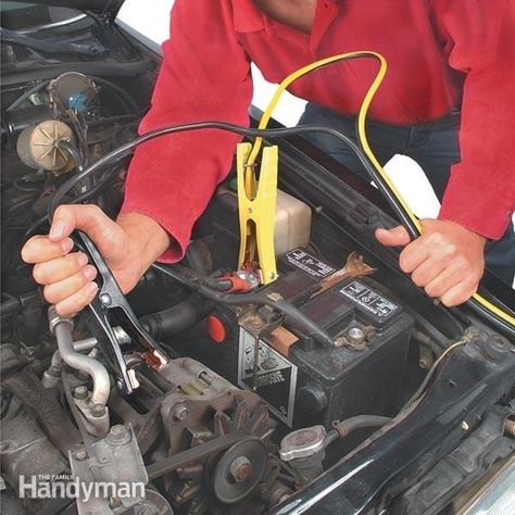 How to Jump a Car and Use Jumper Cables Safely (DIY) Jump A Car, How To Jump, Jump A Car Battery, Auto Maintenance, Recondition Batteries, Car Fix, Bike Repair, Car Hacks, How To Clean Metal