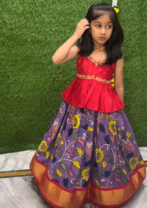 Pattu Pavadai Designs For Teenagers, Pavadai Sattai Designs Kids, Kids Langa Voni, Baby Langa Blouse Designs, Langa Jacket For Kids Pattu, Baby Pattu Pavadai Designs, Pattu Frocks For Kids, Kids Pattu Pavadai Designs Latest, Pattu Lehenga For Kids