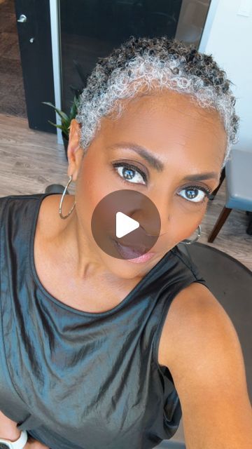 Natural Hair Pixie Cut, Fade Haircut Women, Black Pixie Cut, Grey Hair Journey, Healthy Relaxed Hair, Black Pixie, Short Relaxed Hairstyles, Short Natural Haircuts, Gray Hair Pixie Cuts