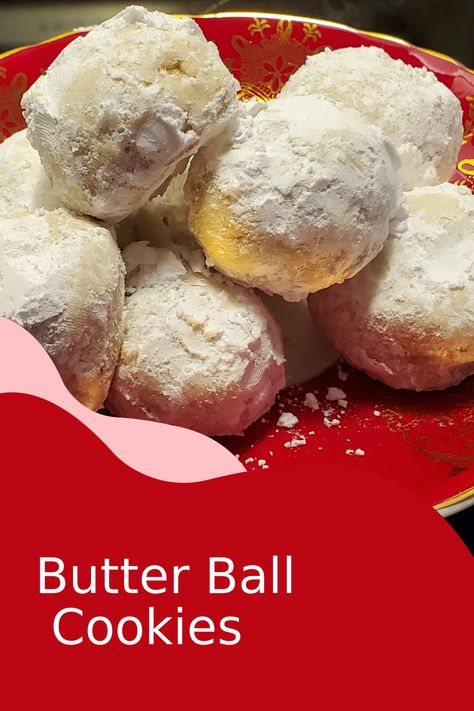 Explore our traditional Butter Ball Cookies recipe, loved by generations. Learn how to make these buttery mounds of goodness filled with chopped nuts and rolled in powdered sugar. Get ready to bake cookies that are quick, easy, and absolutely delicious. Walnut Balls Cookies, Butter Ball Cookies, Butter Ball Cookies Recipe, Ball Cookies, Traditional Christmas Cookies, Sweet Treats Desserts, Tea Cookies, Buttery Cookies, Bake Cookies