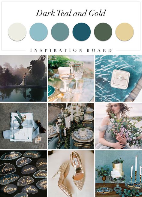 Dark Teal Gold Wedding, Dark Teal And Gold Wedding, Teal And Navy Wedding, Teal And Gold Wedding, Teal Gold Wedding, Teal Wedding Theme, Dark Teal Weddings, Gold Beach Wedding, Teal Wedding Colors