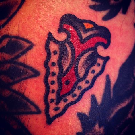 Traditional Arrowhead Tattoo, Arrowhead Tattoo, Sailor Jerry, Traditional Tattoos, Vintage Tattoo, Old School Tattoo, Get A Tattoo, Body Mods, A Tattoo