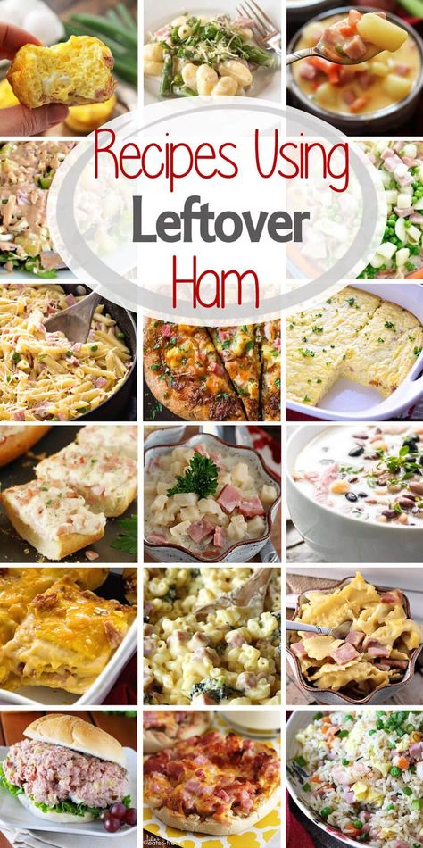 Wondering How to Use Your Leftover Ham? Over 40 Leftover Ham Recipes Including Everything from Ham Salad and Pasta to Breakfast Bars! ~ http://www.julieseatsandtreats.com Recipes For Leftover Ham, Leftover Ham Recipes Casseroles, Ham Recipes Healthy, Recipes With Cooked Ham, Recipes Using Ham, Healthy Ham, Ham Dinner Recipes, Ham Recipes Crockpot, Ham Casserole Recipes