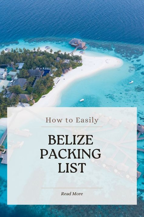 Bringing the correct items on your trip to Belize can significantly alter your travel experience.Besides your Passport, there are a few other items to consider for an amazing vacation.A comprehensive Belize packing list will not only ensure you have everything you need for your vacation but also prevent overpacking, which could lead to costly extra baggage fees. #PackingList #TravelPacking #TravelChecklist #PackingChecklist #BelizeTravel #Belize #BelizeVacation Belize Packing List, Honeymoon All Inclusive, Weekend Packing List, Trip To Belize, Belize Vacation, Organization Travel, Weekend Packing, Belize Vacations, All Inclusive Vacations