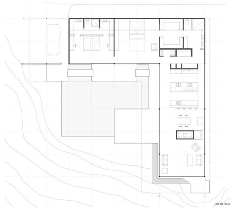 Case Study House 22, Stahl House, Pierre Koenig, Case Study House, Case Study Houses, Mcm House, Tropical Architecture, Architectural Floor Plans, Floor Plan Layout