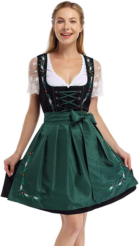 Couples Diy Halloween Costumes, Friend Halloween Costumes, German Dirndl Dress, Best Friend Halloween, Easy Halloween Costumes For Women, German Dress Dirndl, Halloween Costumes For Work, Boys Diy, Best Friend Halloween Costumes