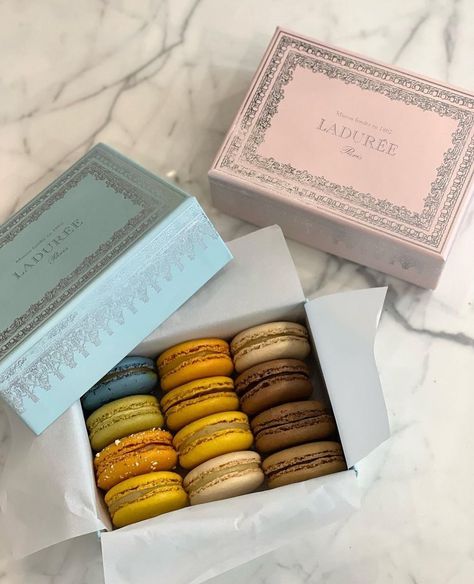 the glam life✨ on Instagram: “follow @bstyledinspo for more inspo 💖 📸:@anna_arutiunova tag to be featured” Laduree Macarons, Pink Dessert, Laduree Paris, Glam Life, Parisian Aesthetic, Macarons, Dessert, Paris, France