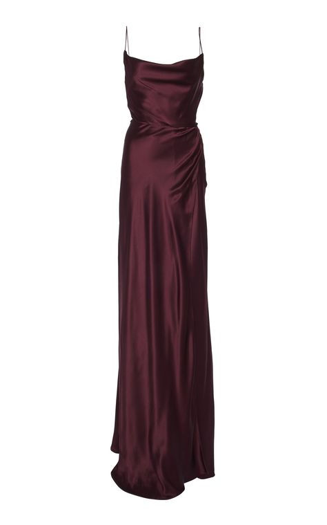 Dashwood Silk Wrap Gown by MARKARIAN for Preorder on Moda Operandi Grad Dresses, Satin Prom Dress, Silk Wrap, Fancy Dresses, Dream Dress, Satin Dresses, Moda Operandi, Pretty Dresses, Silk Dress