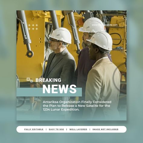 News Template Design Social Media, Instagram News Template, Instagram News Post Design, News Design Graphics, Social Media News Post Design, News Pubmat, News Social Media Post, News Social Media Design, News Design Layout