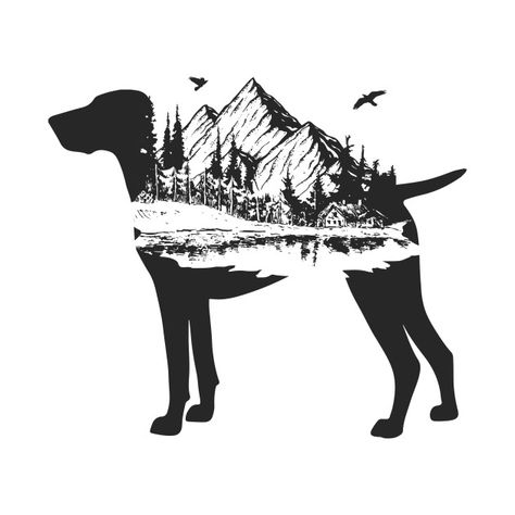 German Shorthaired Pointer Silhouette, German Shorthair Pointer Tattoo, German Short Haired Pointer Tattoo, Gsp Tattoo Ideas, Pointer Dog Tattoo, German Shorthaired Pointer Tattoo, Gsp Tattoo, Knee Tats, Kennel Logo