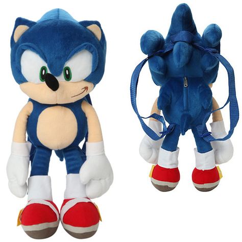 Sonic The Hedgehog Plush, Silver Sonic, Hedgehog Plush, Nerf Mod, Doll Backpack, Plush Bags, Plush Backpack, Cool Backpacks, Aang