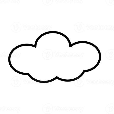 Clouds For Kids, Cartoon Template, Illustration For Kids, Cute Cloud, Small Clouds, Cloud Drawing, Sketches Simple, Simple Cartoon, Simple Illustration