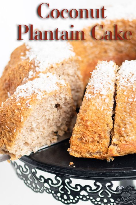 Plantain Upside Down Cake, Plantain Cake, Cupcakes Recipes, Make A Cake, Baked Goodies, Upside Down Cake, Recipe Video, Shredded Coconut, Cake Flour