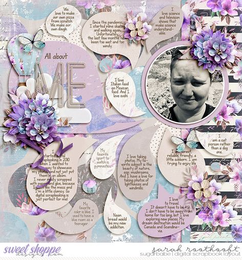 BookBoxweb Beautiful Scrapbook Layouts, An Open Book, Digi Scrapbooking, All About Me, Memory Keepers, Digital Scrapbooking Layouts, Digi Scrap, Cat Person, Open Book