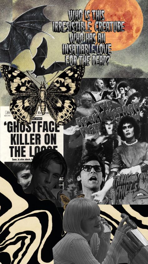 Vintage Ghostface, Moodboard Travel, London Collage, Vintage Collage Aesthetic, Themed Wallpapers, Scream Ghostface, Travel England, Aesthetic Moodboard, Collage Vintage