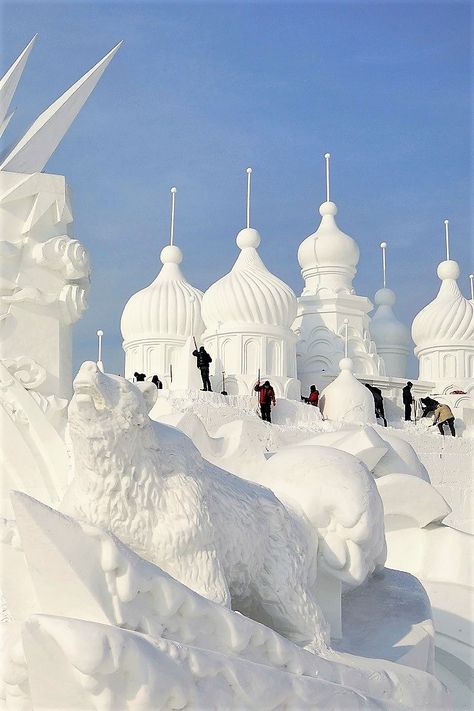 Harbin China, Ice Festival, Ice Palace, Visit China, Ice Art, Snow Sculptures, Coastal Gardens, China Set, Nature Scenery