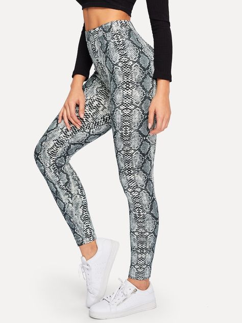 Snake Skin Pants, Justice Leggings, Snake Print Leggings, How To Wear Leggings, Snake Skin Print, Snake Pattern, Pattern Leggings, Women Leggings, Snake Patterns