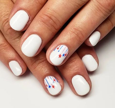 41 Patriotic 4th Of July Nail Ideas - Winky Pink 4th Of July Nail Ideas, Nails Gels, American Flag Nails, 4th Nails, 4th Of July Nail, Patriotic Nails, Fourth Of July Nails, Watermelon Nails, Nail Time