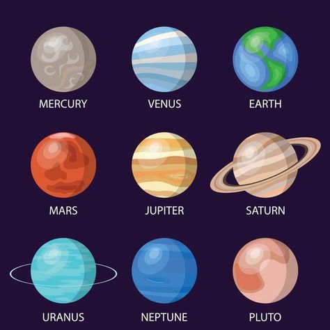 Planet Comics, Planet Vector, Printable Circles, Planet Drawing, Solar System Planets, Family Fun Games, The Solar System, Clipart Black And White, Solar System