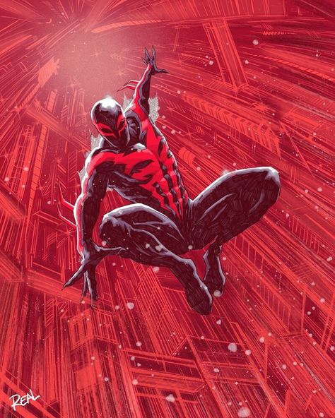 Marvel 2099, Spiderman 2099, Spider Man 2099, Marvel Characters Art, Spiderman Artwork, Spiderman Pictures, Marvel Spiderman Art, Superhero Wallpaper, Spiderman Comic