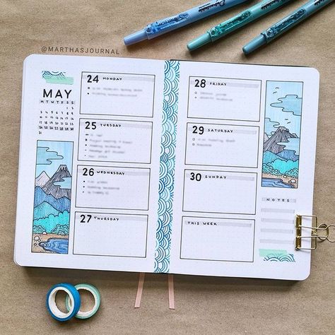 Monthly Spread Bullet Journal, Monthly Bujo, Japan Drawing, Last Day Of The Month, Bujo Weekly Spread, Bullet Journal Monthly Spread, Weekly Review, Bullet Journal Ideas Templates, Creating A Bullet Journal