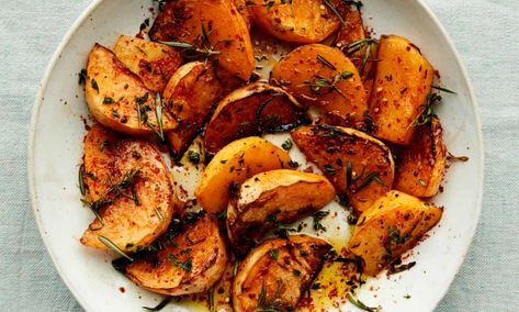 Anna Jones’s maple and black pepper roast swede: this is one sumptuous side dish. Failsafe Recipes, Swede Recipes, Anna Jones Recipes, Maple Chili, Anna Jones, Veggie Dinner, Clean Eats, Centre Stage, Mediterranean Diet Recipes