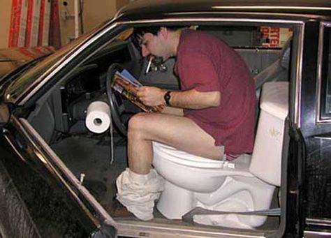 Toilet Humor - Gallery Toilet Humor, Problem Solved, Weird Pictures, Car Humor, Albert Einstein, Fix It, Really Funny, Car Pictures, Book Worth Reading