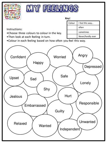 Emotional Literacy sheet to colour in. Makes pupils consider their feelings and identify them. Is very useful as a method of reviewing pupils wellbeing. Also useful as a starter to get pupils talking.... Counselling Techniques, Child Therapy Activities, Feelings Lessons, Psychosocial Development, Identifying Feelings, Narrative Therapy, Kids Gratitude Journal, Gratitude Journal For Kids, Emotional Literacy