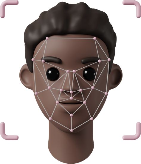 Security Man, Face Detection, Face Icon, Face Illustration, 3d Icons, Facial Recognition, Face Id, Visual Representation, Art 3d