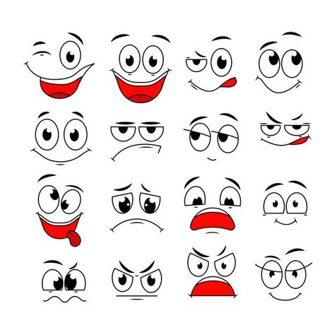 Comic Eyes, Cartoon Faces Expressions, Angry Expression, Character Symbols, Cartoon Expression, Doodle Characters, Drawing Cartoon Faces, Cartoon Face, Cartoon Eyes