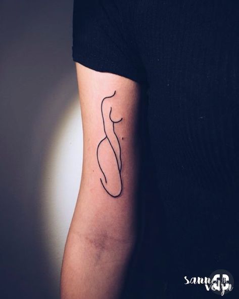 Tattoo Diy, Silhouette Tattoos, Tattoos Geometric, Tattoo Girls, Arrow Tattoo, Poke Tattoo, Line Tattoos, Minimal Tattoo, Piercing Tattoo