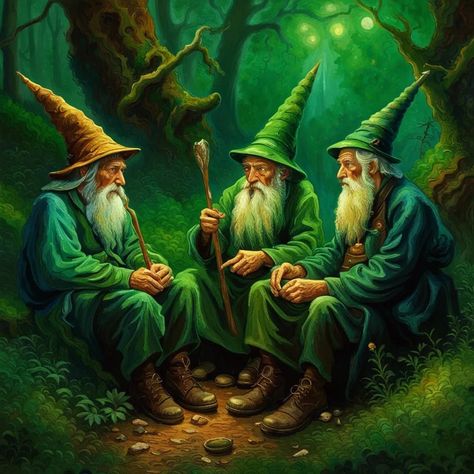 Forest Gnome, Dark Gnome Fantasy Art, Gnomes Fantasy Art, Forest Gnome Wizard, Deep Gnome, Fairy Tail Figures, Fantasy Magic, Mythical Creatures Fantasy, Middle Earth Art