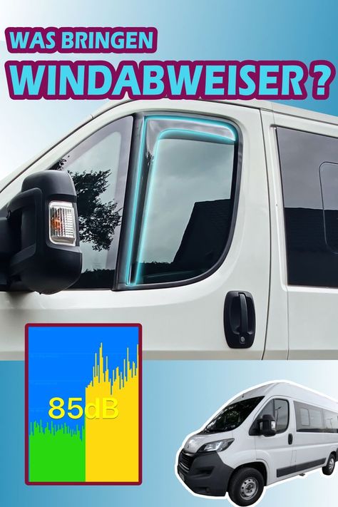 Ich habe meine neuen Windabweiser für den Peugeot (Ducato, Jumper) Camper für Euch getestet. In dem Video zeige ich euch die Geräuschentwicklung vor und nach der Montage und natürlich auch die Montage selber... #vanlife #camper #diycamper #camperumbau Bike Garage, Ducato L1h1 Camper, Delica D5 Camper, Fiat Panda Camper, Ducato Camper, Bedford Bambi Camper Van, Citroen Dispatch Camper, Peugeot, Van