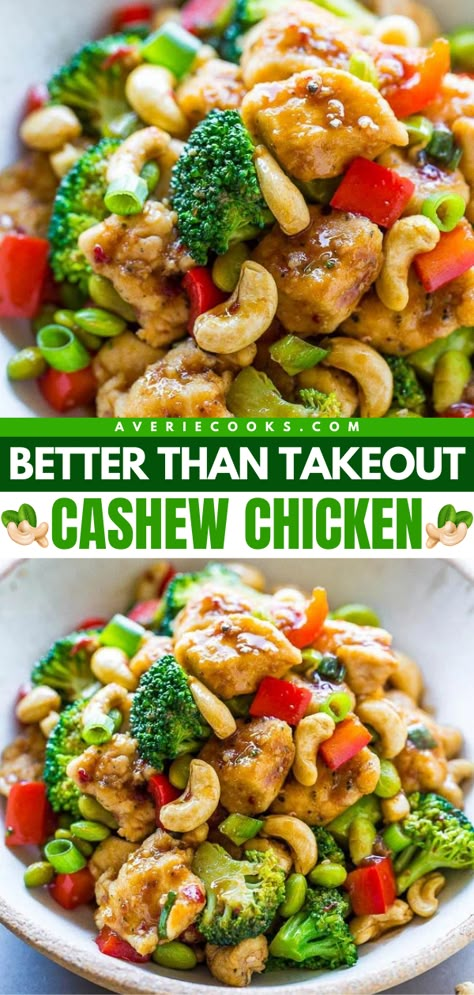 Don't miss out on this healthy dinner recipe! This chicken dinner idea is easy and ready in just 20 minutes. Coated in a wonderful sauce, this copycat Chinese cashew chicken is better than takeout! Nothing beats homemade! Cashew Chicken Sauce, Cashew Chicken Recipe, Better Than Takeout, Mapo Tofu, Chinese Cooking Recipes, Chicken And Broccoli, Cashew Chicken, Chinese Cooking, Chicken Dishes Recipes