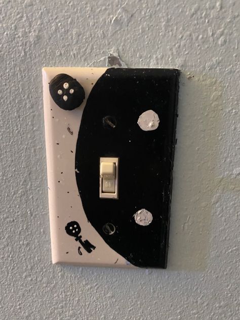 Coraline Room Ideas, Light Switch Ideas, Coraline Room Decor, Coraline Room, Room Stuff, Light Switch Cover, Dream Room Inspiration, Outlet Covers, Light Switch Covers