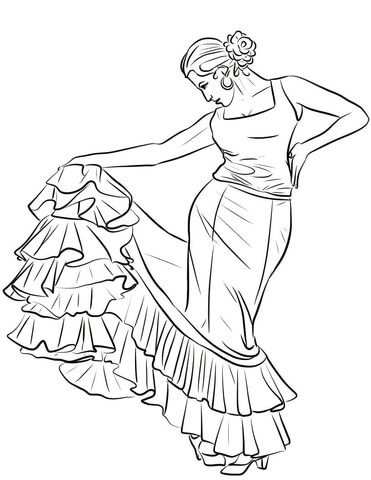 Hello everyone, I am Omi. I am professional graphic designer. I will draw beautiful coloring book page for kids. If you like my work, please contact me. Thank you Ballerina Art Paintings, Books Photography, Spanish Dancer, Dancing Drawings, Coloring Pages Inspirational, Free Adult Coloring Pages, Flamenco Dancers, Printable Coloring Book, Disney Coloring Pages