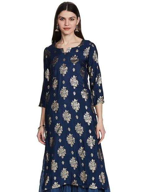 festive kurti ideas Festive Kurti, Kurti Ideas, Blue Kurti, Mixing Prints, Embroidery Work, Mix And Match, In Fashion, Dark Green, Royal Blue