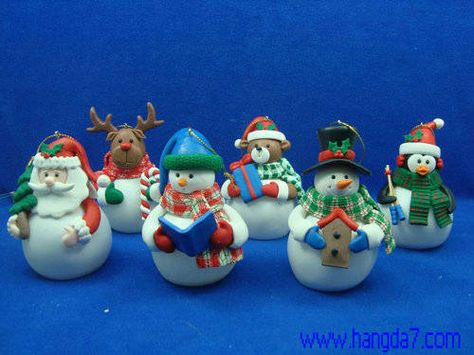 Polymer Clay Handmade Craft Christmas Figure with LED Light - Hangda Arts and Crafts Factory Clay Christmas Ornaments, Best Polymer Clay, Clay Christmas, Craft Christmas, Christmas Clay, Polymer Clay Christmas, Clay Ornaments, Cute Clay, Christmas Ornaments Homemade