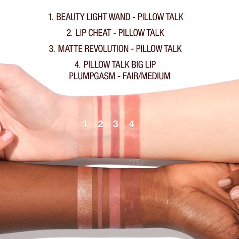 Pillow Talk Iconic Lip & Cheek Secrets Set - Charlotte Tilbury | Sephora Charlotte Tilbury Lipstick Swatch, Charlotte Tilbury Lipstick, Beauty Light, Lipstick Swatches, Pillow Talk, Lip Plumper, Charlotte Tilbury, Maybelline, Sephora