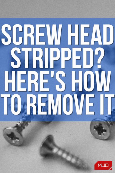 How To Fix A Stripped Screw, Removing A Stripped Screw, Stripped Screw Hacks, How To Get A Stripped Screw Out, How To Remove Stripped Screws, Stripped Screw Removal, Remove Stripped Screw, Repair Wood Furniture, Arduino Beginner