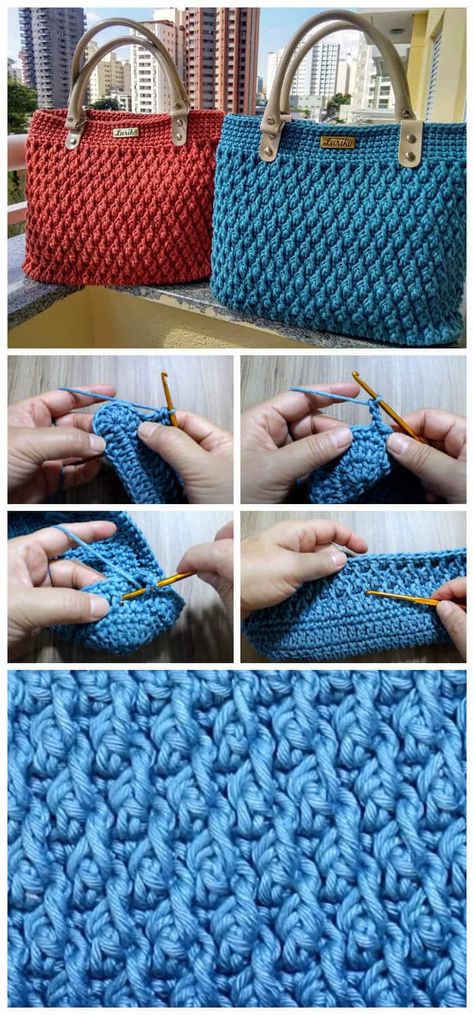 Crochet Stitches For Purses, Crochet Everyday Bag, Crochet Stitches For Bags, Crochet Purses Free Patterns, Tutorial Crochet Bag, Crochet Bag Pattern Free Handbags Tutorials, Crochet Bag Pattern Free Easy Handbags, Crochet Purses And Bags Patterns Free, Crochet Bag Tutorial Handbags