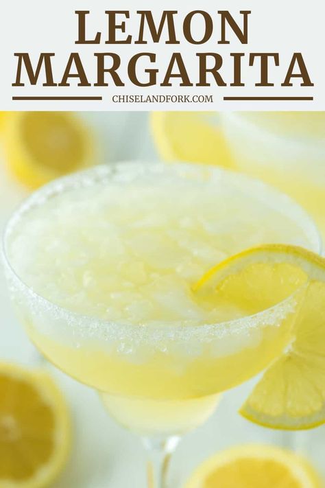 Lemon Margarita Recipe, Fresh Drink Recipes, Margarita Mix Recipe, Lemon Margarita, Lemon Juice Recipes, Orange Liquor, Mango Mojito, Lemon Cocktail, Liquor Recipes