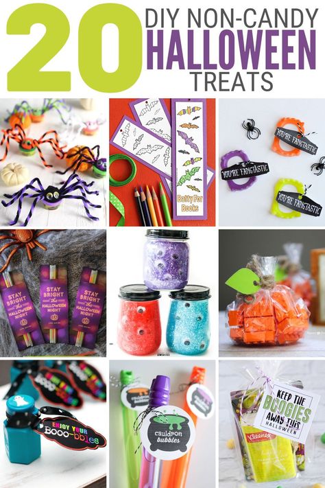 Halloween is coming. Ditch the candy and make some cute gifts that won’t wreck your teeth. Here are 20 non-candy Halloween treats great for kids of all ages. #thecraftyblogstalker #breadmakerrecipes #breadmachinerecipes #breadrecipes Halloween Candy Packaging Ideas, No Candy Halloween Treats For School, Halloween Goodie Bag Ideas Non Food, Halloween Favors Non Candy, Cute Halloween Treats For Preschool, Halloween Treat For Classmates, Halloween Candy Craft Ideas, Cheap Halloween Gift Ideas, Halloween Treats To Make And Sell