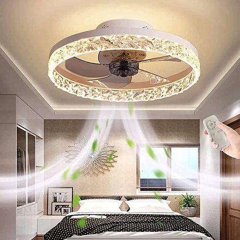 Ceiling Fan Flush Mount, Bladeless Ceiling Fan, Mount Ceiling Lights, Flush Mount Ceiling Fan, Fluorescent Tube, Fan With Light, Led Ceiling Fan, Modern Ceiling Fan, Lamp For Bedroom