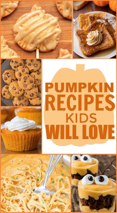 This is a list full of Pumpkin Recipes Kids Will Love, and parents will love making. Hopefully, these fun fall recipe ideas will help your kids learn to love pumpkin just as much as the rest of us. November Cooking For Kids, Fall Recipes For Kids To Make, Easy Pumpkin Recipes For Kids, Fall Cooking Activities For Kids, Pumpkin Recipes For Kids, Pumpkin Recipes Kids, Fall Recipes For Kids, Recipes Kids Will Love, Pumpkin Snack