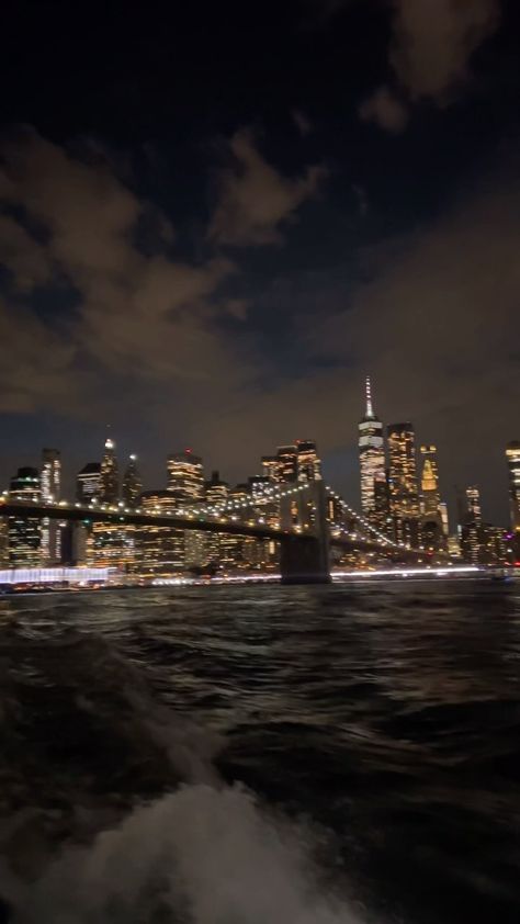 Cy |TRAVEL 🌍 | New York | NYC Ferry at night 😍 - - - #nyc #newyork #newyorkcity #manhattan #manhattanview #cityview #travelnyc #visitnyc #nyctourist | Instagram Aleeza Core Aesthetic, New York Lights Night, New York Night Out, Nights Like This, Nyc At Night Aesthetic, Nyc Manifestation, Ny At Night, New York Aesthetic Night, Nyc Aesthetic Night