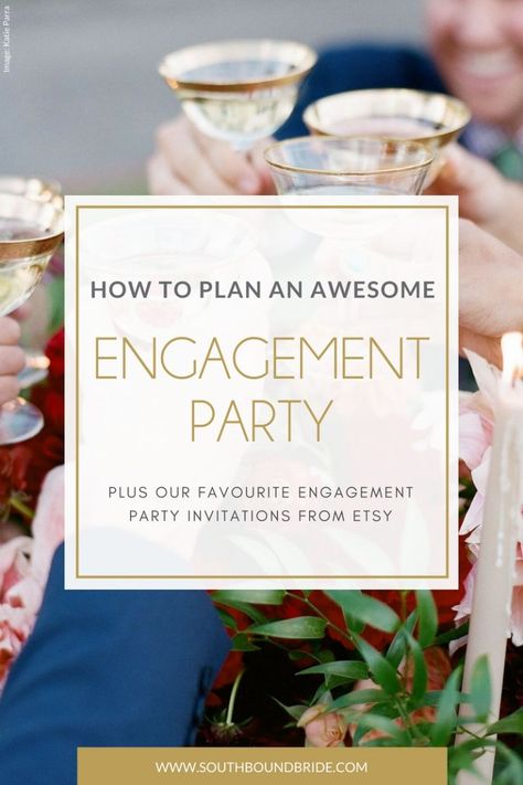 How to Plan an Engagement Party Wedding Celebration Party Ideas At Home, Country Club Engagement Party, Wine Themed Engagement Party, Engagement Party Planning Checklist, Planning An Engagement Party, Mario Wedding, Engagement Theme, Engagement Brunch, Engagement Party Planning