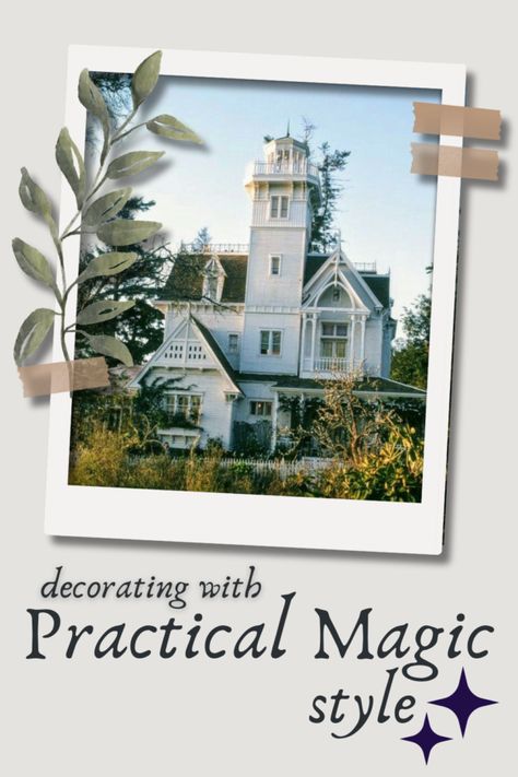 Practical Magic Decor Inspiration, Practical Magic House, Framed Botanical Prints, Forest Cottage, Witch Cottage, Vintage Style Rugs, Magic Party, Magic House, Magical Life